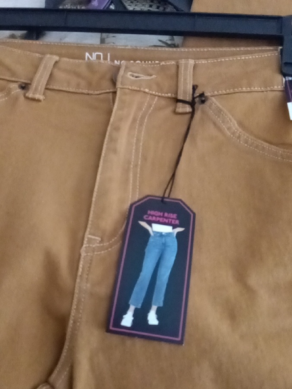 Women's High-Rise Carpenter Jeans - Tan